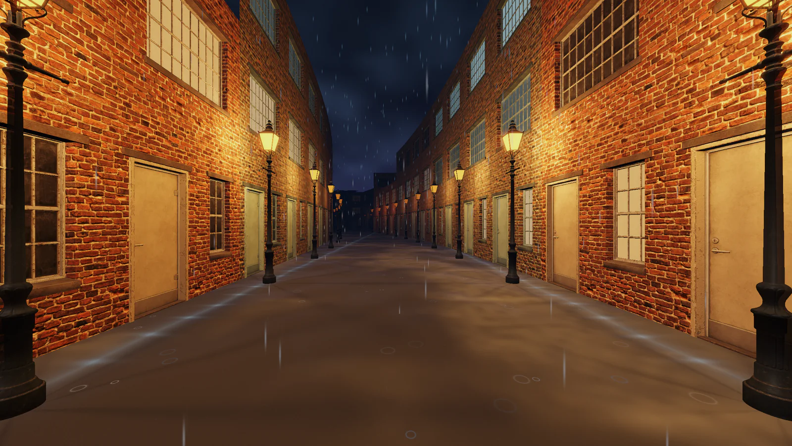 Rainlight Passage’s glowing streets in Kamilovision